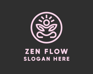 Yoga - Zen Yoga Pose logo design