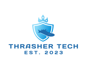 Thrasher - Shield Skateboard Crown logo design