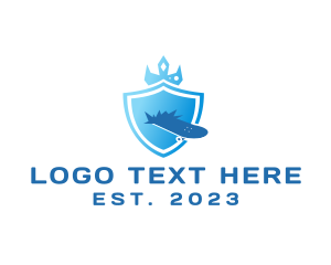 Skateboard - Blue Skateboard Emblem logo design