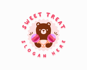 Baby Bear Rattle logo design