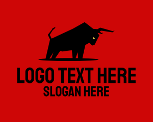 Cow - Ox Bull Grill logo design