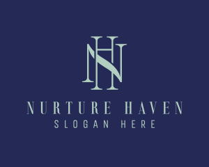 Professional Insurance Company Letter NH logo design
