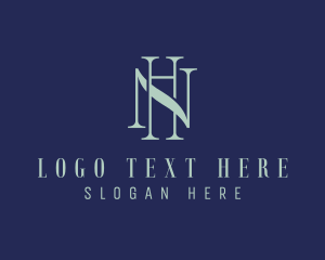 Letter Hn - Professional Insurance Company Letter NH logo design
