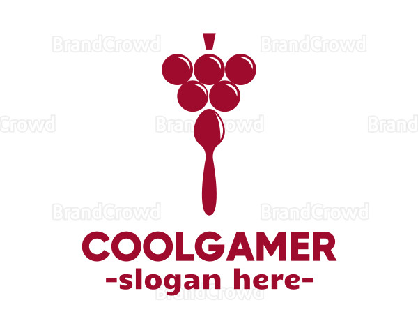 Grape Fruit Spoon Logo