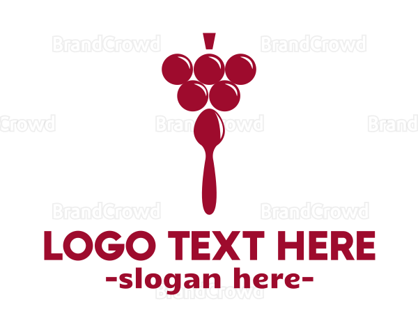 Grape Fruit Spoon Logo