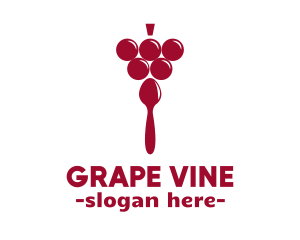 Grape - Grape Fruit Spoon logo design