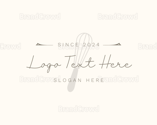 Elegant Whisk Bakery Logo