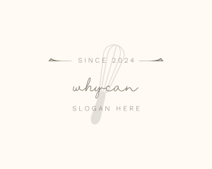 Elegant Whisk Bakery Logo