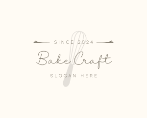 Elegant Whisk Bakery logo design