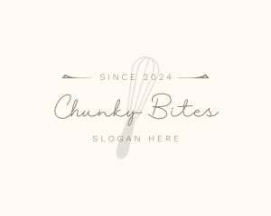 Elegant Whisk Bakery logo design