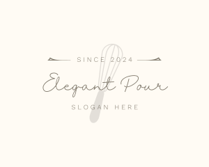 Elegant Whisk Bakery logo design