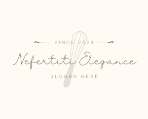 Elegant Whisk Bakery logo design