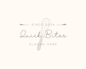 Elegant Whisk Bakery logo design