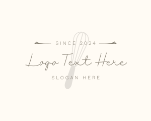 Signature - Elegant Whisk Bakery logo design