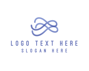 String - Infinity Loop Wave logo design