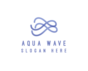 Infinity Loop Wave logo design