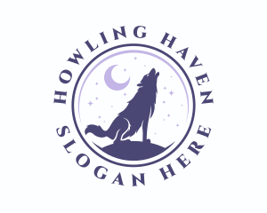 Howling - Howling Wolf Dog logo design