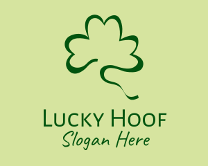 Lucky Shamrock Scribble logo design