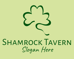 Irish - Lucky Shamrock Scribble logo design