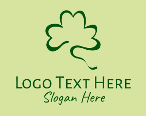 Ireland - Lucky Shamrock Scribble logo design