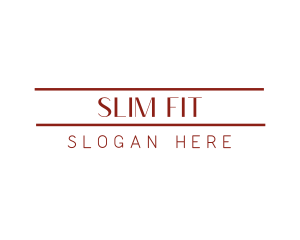 Slim - Thin Minimalist Wordmark logo design