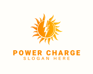 Solar Lightning Power logo design