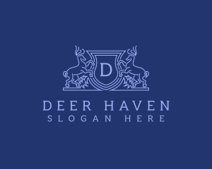 Stag Deer Crest logo design