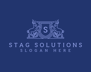 Stag - Stag Deer Crest logo design