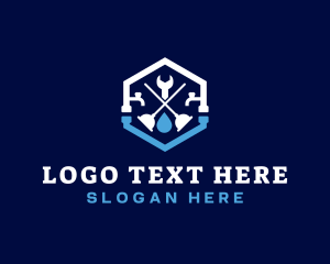 Clog - Plumbing Plunger Maintenance logo design
