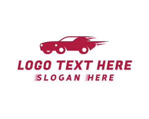 Fast - Red Fast Car logo design