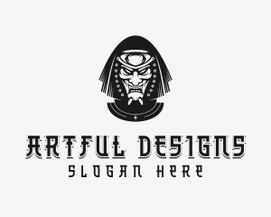 Japanese Samurai Warrior logo design