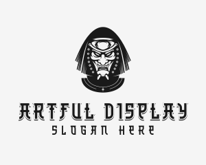 Japanese Samurai Warrior logo design