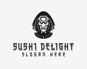 Japanese Samurai Warrior logo design