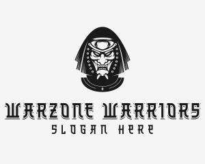 Japanese Samurai Warrior logo design