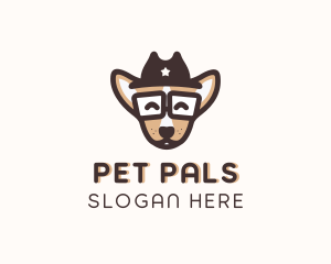 Cowboy Pet Dog logo design