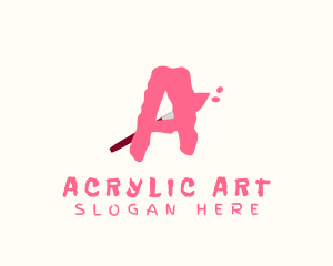 Acrylic - Art Paintbrush Painter logo design