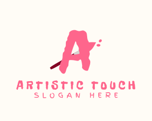 Art Paintbrush Paint logo design