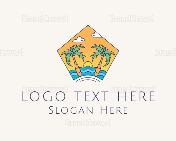 Beach Palm Island Logo