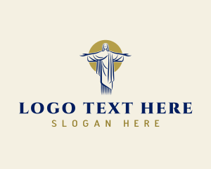 Statue - Jesus Christ Statue logo design