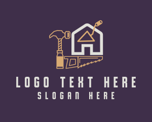 Home Builder - Renovation House Tools logo design