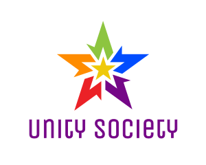 Society - Abstract Rainbow Star logo design