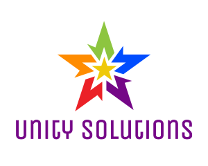 Diversity - Abstract Rainbow Star logo design