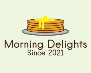 Breakfast Pancake Food  logo design