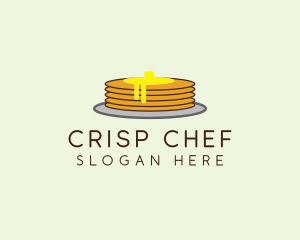 Diner Pancake Meal logo design