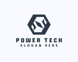 Company - Tech Hexagon Letter S logo design