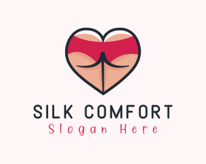 Sexy Lingerie Butt logo design