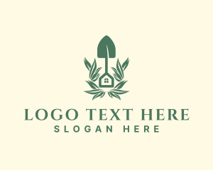 Dig - Garden House Shovel logo design