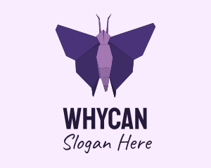 Purple Origami Butterfly Logo