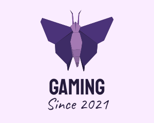 Hair Dresser - Purple Origami Butterfly logo design
