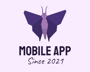 Skin Care - Purple Origami Butterfly logo design